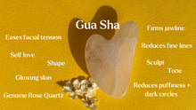 Load image into Gallery viewer, ROSE QUARTZ GUA SHA