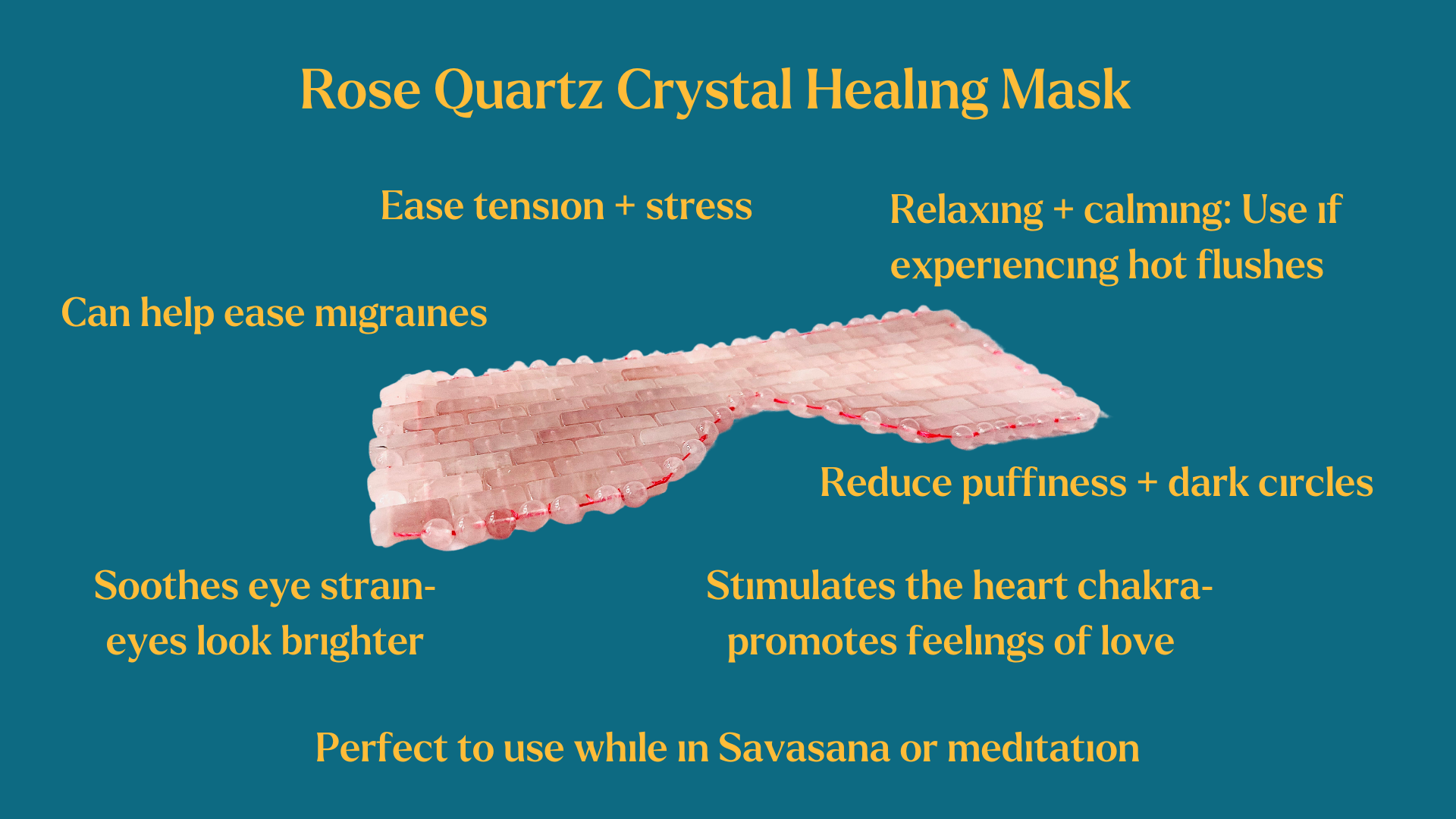 Rose Quartz Crystal Healing Mask
